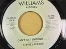 STEVIE JACKSON - CAN'T GET ENOUGH/ INS -ORG USA WILLIAMS 7