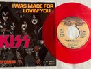 KISS I Was Made For Lovin' You RED Vinyl 1979 Germany Bellaphon GEMA BF18667 ACE