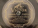 Victor 35822 George Gershwin on piano w PAUL WHITEMAN Rhapsody In Blue  12