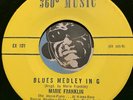 MARIE FRANKLIN R&B Blues 45 360 Music #101 Blues Medley In G b/w Moon River