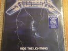 Metallica Ride The Lightning 40th Anniversary Blue Splatter Vinyl In Hand