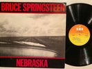 BRUCE SPRINGSTEEN Nebraska CBS 25100 UK LP + lyrics inner sleeve  VG++/NM-