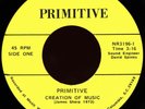 PRIMITIVE Creation Of Music 45 Primitive Rare 1973 SC Funk Sweet Soul M-