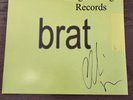 CHARLI XCX Signed Brat Vinyl Black Ice Edition AUTOGRAPHED Jacket Cover Sleeve