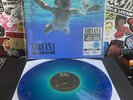 NIRVANA Nevermind VG++ BLUE/GREEN SWIMMING POOL VINYL W/HYPE STICKER RARE