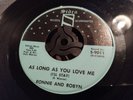 Ronnie and Robyn.    As Long As You Love Me Sidra  RARE     Northern Motown