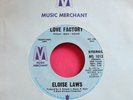 ELOISE LAWS - Love Factory - clean Promo 45 rpm - Music Merchant 1013