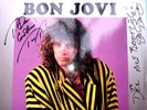 BON JOVI WANTED DEAD OR ALIVE 1987 JON SIGNED SLEEVE  VINYL LP ROCK METAL