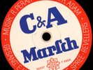 WERBEPLATTE DER FIRMA C&A Marsch und Walzer mit Original Cover Fragment  S7092
