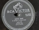 78 RPM Santa Baby Under The Bridges Of Paris Eartha Kitt RCA Victor 20-5502