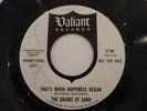THE GRAINS OF SAND WHEN HAPPINESS BEGAN/SHE NEEDS ME GARAGE FUZZ NUGGETS 45 7
