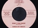 KANSAS CITY TOMCATS: don't you know / blues for josie JOSIE 7