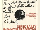 Derek Bailey In Whose Tradition? vinyl LP album record AUS