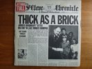 Jethro Tull – Thick As A Brick UK 1972 Chrysalis – CHR 1003 A3U/B2U Newspaper