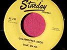 LINK DAVIS - Grasshopper Rock / Sixteen Chicks - super clean 45 rpm Starday 242