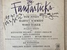 TOM JONES HARVEY SCHMIDT Signed THE FANTASTICKS Vinyl LP Marked Cover Scratched