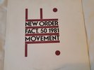 New Order - Movement (1981) Vinyl LP, US Pressing, Red Labels, Factory FACT 50