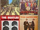 4 Beatles LP Jackets Only: Abbey Road Sgt Pepper A Hard Day's Night Introducing