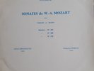 Alfred LOEWENGUTH Vln - F DOREAU Pno Duo Mozart French  Private DEVA FAR 01 NM