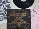 VENOM - Welcome To Hell LP - UK first press. 1981 Neat Rec. Poster, Lyric sheet