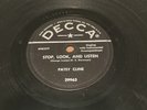 COUNTRY 78 Patsy Cline STOP LOOK & LISTEN/I'VE LOVED & LOST AGAIN Decca 29963 V+