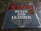 Saxon - Denim and Leather LP Carrere PZ 37685 1981 Pressing  Sealed NEW