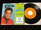 ELVIS PRESLEY 45 47-9741 IN THE GHETTO/ANY DAY NOW RARE LBL ERROR ADN BOTH SIDES