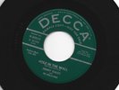 ROCKABILLY 45 - KIP TYLER w JIMMY DALEY - HOLE IN THE WALL -HEAR - 1958 DJ DECCA