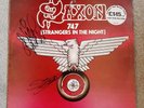 Saxon 747 (Strangers In The Night) Signed 12 Inch Record Vinyl
