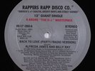 ALFREDA JAMES & BILLY RAY Back To Love RAPPERS RAPP DISCO CO. 12