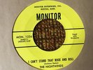 45 RPM Nightwinds MONITOR 1236 i can't Stand That Rock and Roll VG++