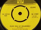 STATUS QUO - RARE UK PYE 45 - BLACK VEILS OF MELANCHOLY - BIZARRE LABEL MISPRESS