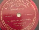 BILLIE HOLIDAY STRANGE FRUIT 78RPM COMMODORE 526-A