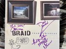 Braid - Frame and Canvas SIGNED VINYL LP ALBUM w/ Ticket Stub EX