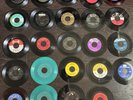Various 45 RPM Records (49) with Case
