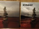 SEVENDUST BLOOD & STONE RED BLACK SILVER MARBLE  VINYL LP + SIGNED FLAT BLOW OUT