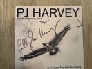 PJ P J Harvey Signed Single I Inside Old Year Dying Live Paris Red Vinyl #100 B