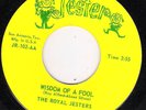 ROYAL JESTERS JESTER 102 WISDOM OF A FOOL  VG ++    45 RPM