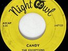 EXCEPTIONS Candy / Nitty Critty Night Owl Obscure WI Garage Sweet Soul 45 HEAR