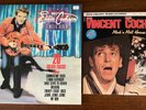 EDDIE COCHRAN SINGLES ALBUM LP,GENE VINCENT ROCK N ROLL HEROES BIG BEAT EP VINYL