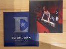 Elton John Signed Diamonds Double LP Vinyl SIGNED ART CARD