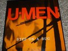 U-MEN 33 RPM LP STEP ON A BUG ROCK GARAGE INDIE BLACK LABEL 1988 + BONUS POSTER
