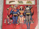 1977 Exciting Christmas Stories Vinyl Record Superman Wonder Woman Batman DC