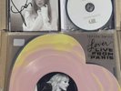 Taylor Swift LOVER LIVE FROM PARIS HEART SHAPED VINYL & Tortured Dept Signed CD