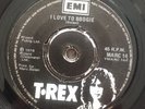 V RARE Marc Bolan T REX M14 Black Lunar Label I Love To Boogie Translucent Vinyl