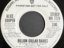 Alice Cooper Billion Dollar Babies Rare Stereo / Mono Promo Warner Bros 45