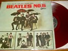 The BEATLES No. 5 Japan RED colored vinyl MONO LP Odeon OR-8028