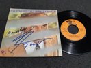 charles AZNAVOUR autograph vinyl 7' non  je n'ai rien oublié signed live concert