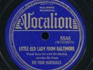 78tk-vocal grp-VOCALION 5546-The Four Marshalls-(Little old lady from Baltimore)