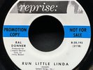 Ral Donner, Run Little Linda / Beyond The Heartbreak, Promo, 7